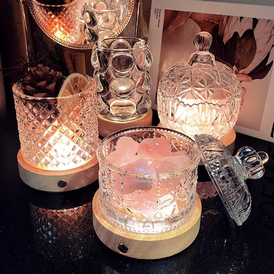 Mangkuk Lampu Malam Batu Aroma