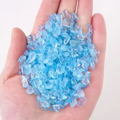 Serpihan Kristal Biru Diperkaya Warna 2