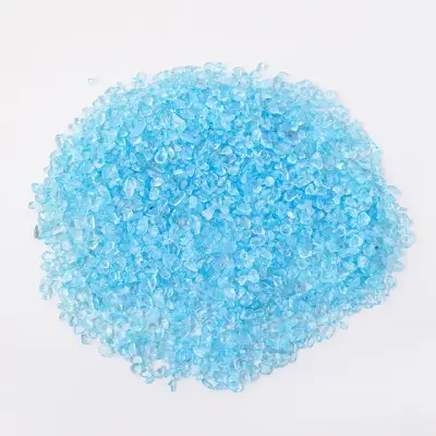 Serpihan Kristal Biru Diperkaya Warna 4