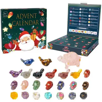 Kotak Buta Kristal Advent (24 Grid) 17