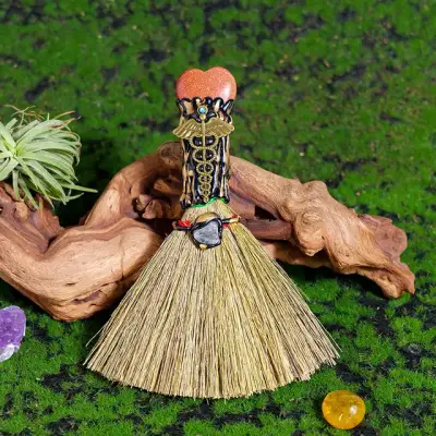 Crystal Heart Magic Broom 18