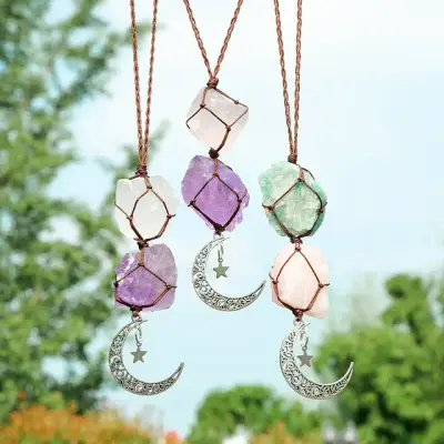 Crystal Net Pendant Charm 2