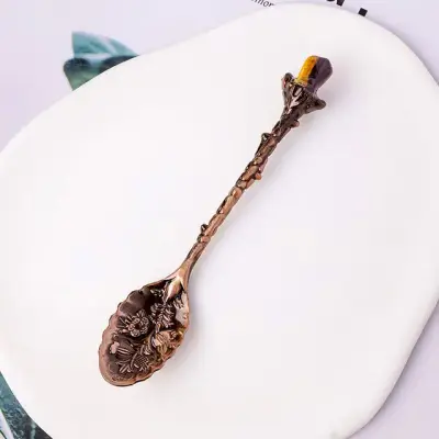 Carved Crystal Spoon 12